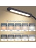 ZMH Tischleuchte LED in schwarz Flexibel Klemmleuchte 3000-6500K dimmbar 11W