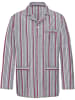 WITT WEIDEN Pyjama in grau-rot-gestreift