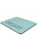 Mr. & Mrs. Panda Mouse Pad Füchse Liebe mit Spruch in Türkis Pastell