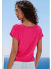 Vivance by Lascana Kurzarmshirt in koralle, creme