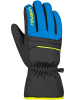 Reusch Fingerhandschuhe Alan Junior in 7002 blck/bril blu/safety yell