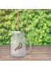 Mr. & Mrs. Panda Trinkglas Mason Jar Robbe Lachen ohne Spruch in Transparent