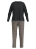 Tom Tailor Pyjama Naila in grau-mittel-Allover