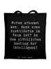 Mr. & Mrs. Panda Tragetasche Spruch Ausbilderin Intelligenz mit ... in Schwarz
