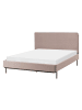 Beliani Doppelbett CORIO in Beige/Schwarz - (W) 153 x (H) 101 x (L) 219 cm