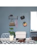 relaxdays Wandgarderobe in Schwarz - (B)60 x (H)25 x (T)32,5 cm