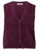 BETTY & CO Strick-Cardigan mit Knopfleiste in Dark Aubergine