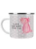 Mr. & Mrs. Panda Teetasse Axolotl Niedlich mit Spruch in Grau Pastell