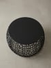 KADIMA DESIGN Couchtisch Metall 66x66x30 cm Sofatisch Aluminium Rund, in Schwarz