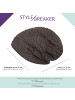 styleBREAKER Feinstrick Beanie Mütze in Taupe