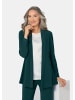 GOLDNER Jersey-Longjacke in smaragd