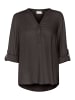 Kaffe Langarm-Bluse KAmilia Regular fit in Black Oyster