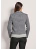 MADELEINE Eleganter Jerseyblazer in Kurzform in steingrau / wollweiß / melange
