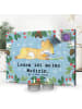 Mr. & Mrs. Panda Adventskalender Fuchs Lesen mit Spruch in Eisblau