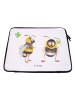 Mr. & Mrs. Panda Notebook Tasche Hummeln Kleeblatt ohne Spruch in Weiß