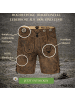 PAULGOS Lederhose Kurz Echtleder HK5 ANTIK in Whiskybraun