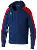 erima Herren Trainingsjacke Mit Kapuze in new navy/rot
