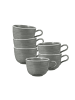 Seltmann Weiden 6er Set Milchkaffeetassen Terra 400 ml in Perlgrau