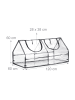 relaxdays Gewächshausaus in Transparent - (B)120 x (H)60 x (T)60 cm