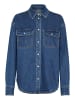 Kaffe Langarm - Hemd KAsinem Loose fit in Medium Blue Denim