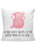 Mr. & Mrs. Panda Sofa Kissen Axolotl Hurra mit Spruch in Weiß