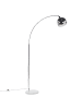 Beliani Stehleuchte PAROO in Silber - (W) 35 x (H) 210 x (L) 96 cm