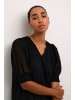 Kaffe Kurzarm-Bluse KAvita Regular fit in Black Deep