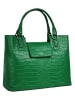 Cluty Handtasche echt Leder in grün