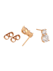 faina Women Earrings in Rose Gold White