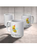 Mr. & Mrs. Panda Kaffeetasse Biene Blume mit Spruch in Weiß