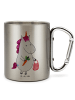 Mr. & Mrs. Panda Pott Einhorn Vegan ohne Spruch in Silber