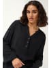 Kaffe Langarm-Bluse KAmathilde Loose fit in Black Deep