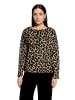 Betty Barclay Sweatshirt mit Kordelzug in Brown/Black