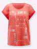 Sieh an! Kurzarm-Shirt in koralle-hummer