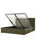 Beliani Doppelbett MOISSAC in Grün/Schwarz - (W) 177 x (H) 108 x (L) 224 cm