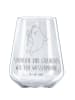 Mr. & Mrs. Panda glas für rotwein Sternzeichen Wassermann mit Sp... in Transparent