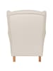 58 aufm Kessel OHRENSESSEL Karlen Bezug Kunstleder Buche natur / beige