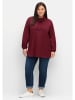 sheego Sweatshirt in weinrot