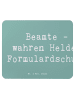 Mr. & Mrs. Panda Mouse Pad Spruch Beamtin Heldin mit Spruch in Meeresbrise
