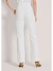MADELEINE Leicht ausgestellte Bügelfalten-Hose in weiß