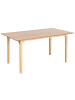 Beliani Esszimmertisch DELMAS in Braun - (W) 90 x (H) 77 x (L) 160 cm