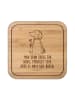 Mr. & Mrs. Panda Coaster Hund Blume mit Spruch in Transparent