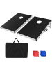 COSTWAY Cornhole Boards tragbar in Schwarz