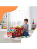 relaxdays Spielzeugkiste "Feuerwehr" in Rot - (B)60 x (H)34 x (T)32 cm