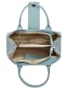 Samantha Look Handtasche echt Leder in blau