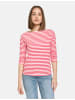 TAIFUN T-Shirt 3/4 Arm Rundhals in Rose Kiss Ringel