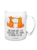 Mr. & Mrs. Panda Tasse Füchse Liebe mit Spruch in Transparent
