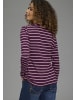 Kangaroos Langarmshirt in Aubergine gestreift