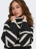 JACQUELINE de YONG Pullover Knit it Rollkragen Langarm Lang in Dunkelgrau