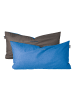 Schiesser 2er-Set: Renforcé-Kissenhüllen in Blau-Dunkelgrau
